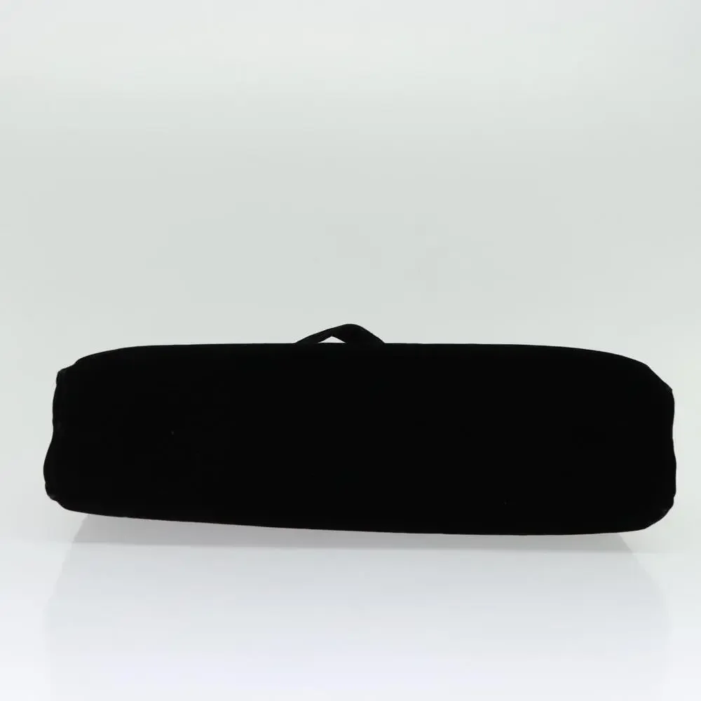 PRADA Hand Bag Velor Black Silver - Picture 9 of 12